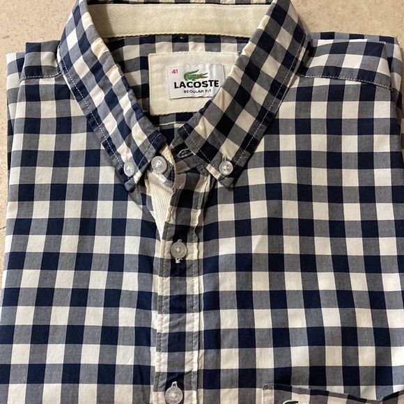 Lacoste Other - Lacoste 41 checkered button down